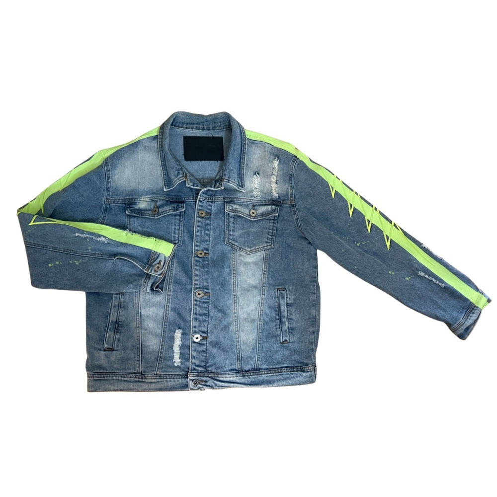 Embellished Oversized Jean Jacket